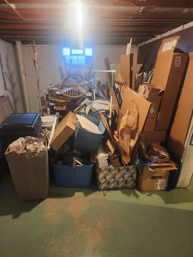 Roll-off dumpster container at job site for Yard Waste Dumpster Rental in Glendale